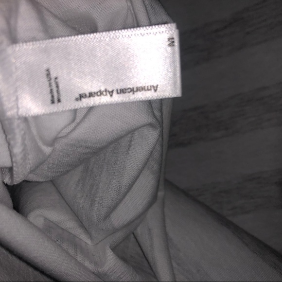 {American Apparel}Grey White Stripe Body Con Dress - Picture 6 of 6